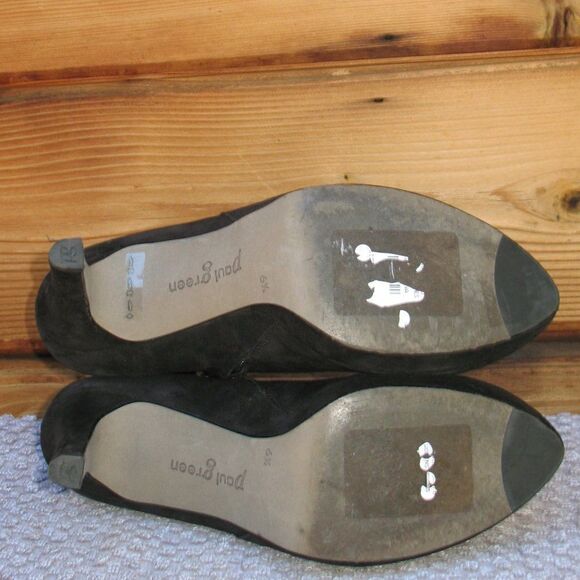 Paul Green Womens 8.5 Black Ankle Platform Booties - Picture 7 of 8